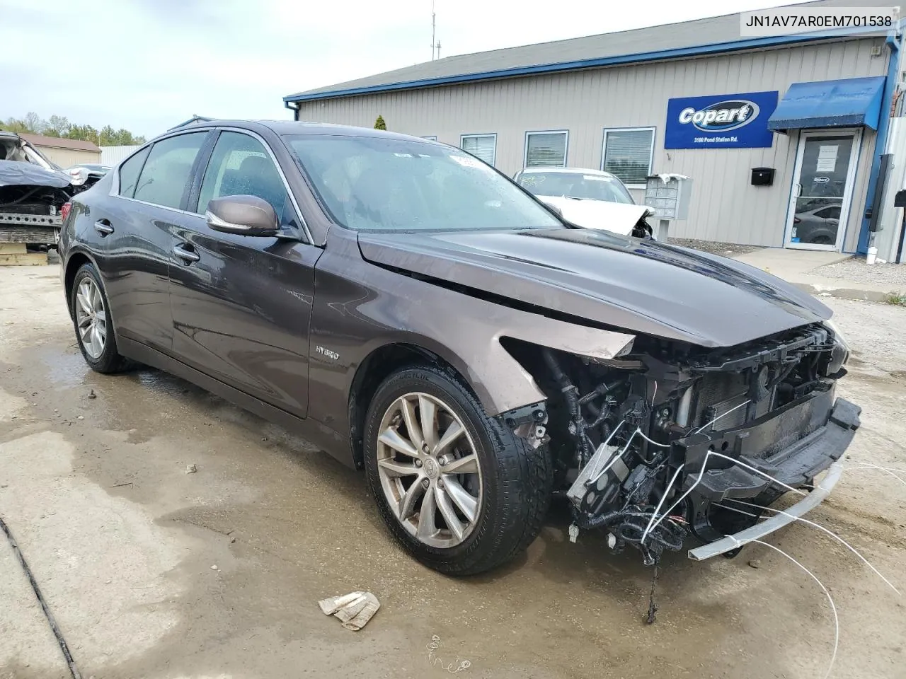 2014 Infiniti Q50 Hybrid Premium VIN: JN1AV7AR0EM701538 Lot: 69869554