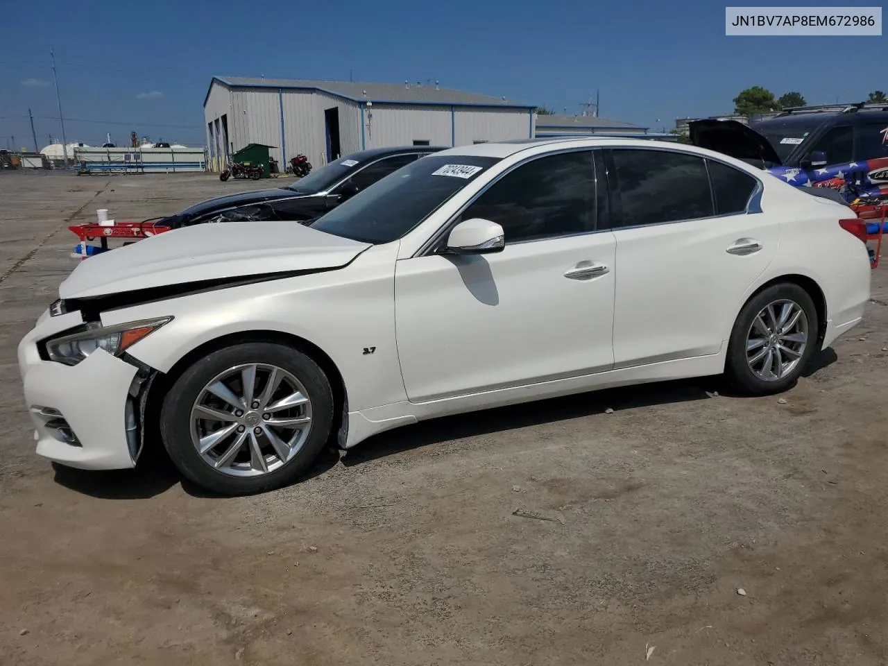 2014 Infiniti Q50 Base VIN: JN1BV7AP8EM672986 Lot: 70243944