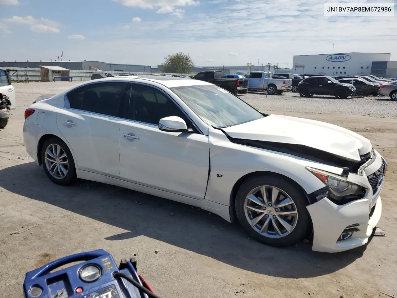 2014 Infiniti Q50 Base VIN: JN1BV7AP8EM672986 Lot: 70243944