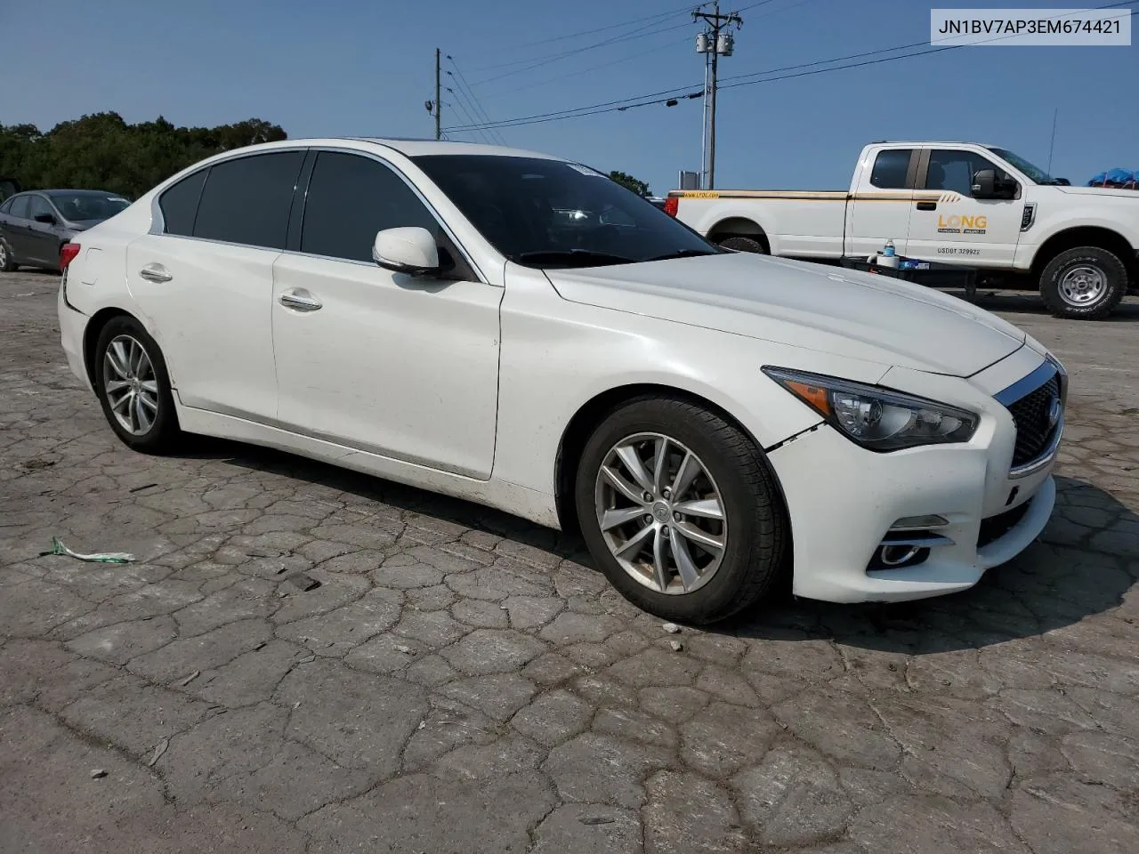 2014 Infiniti Q50 Base VIN: JN1BV7AP3EM674421 Lot: 70307894