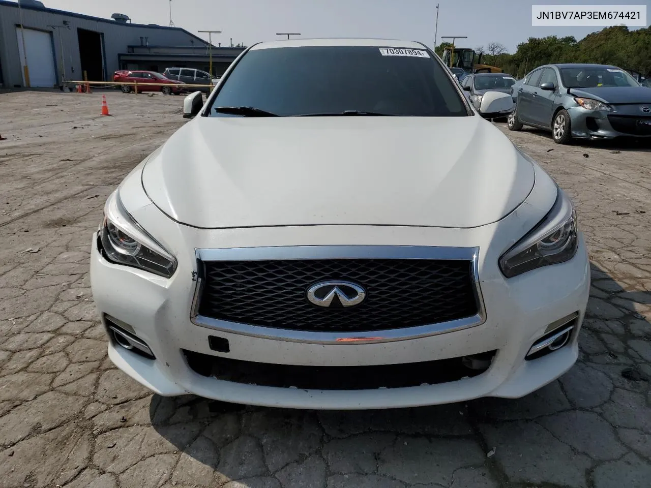 2014 Infiniti Q50 Base VIN: JN1BV7AP3EM674421 Lot: 70307894