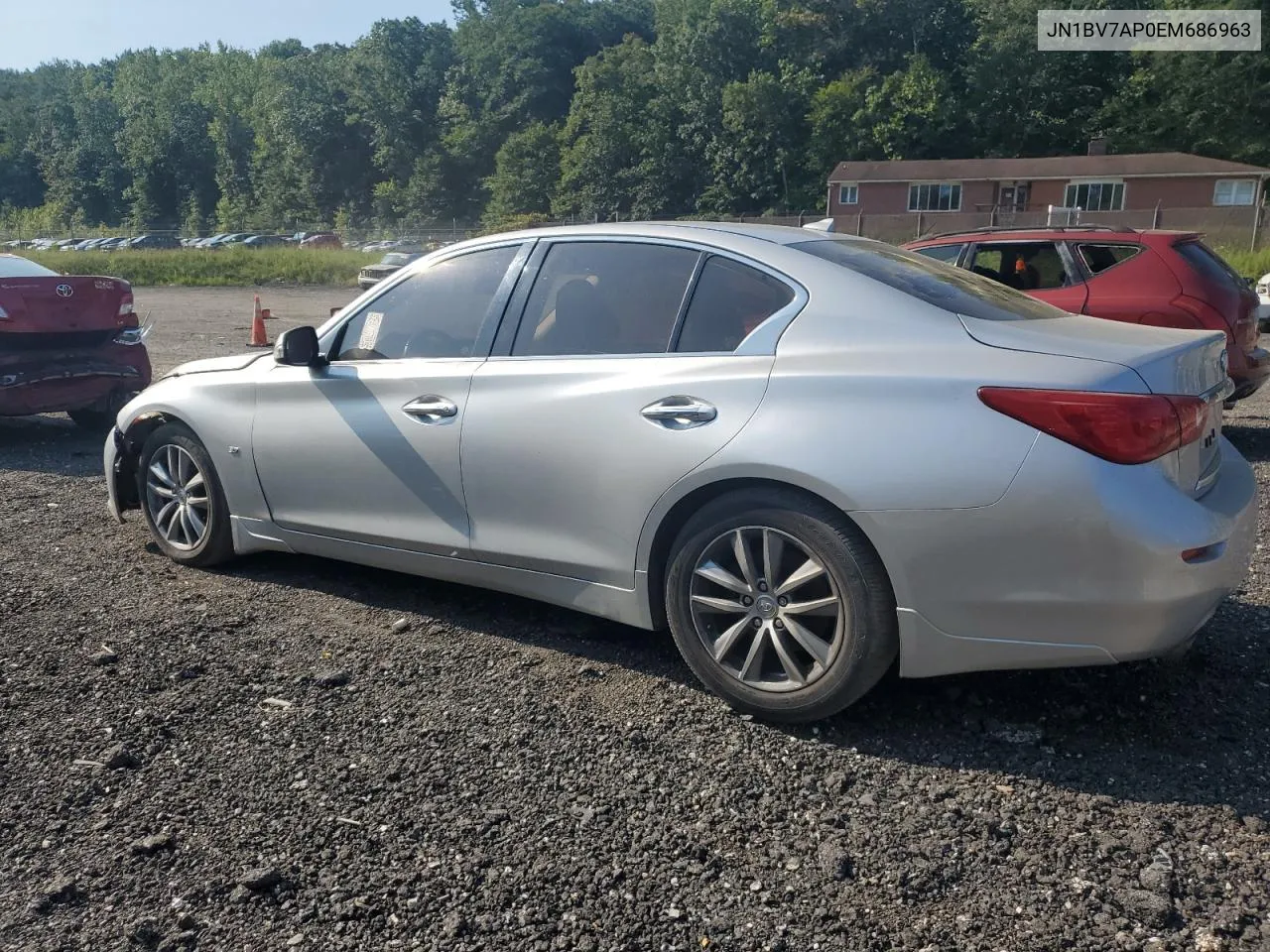 2014 Infiniti Q50 Base VIN: JN1BV7AP0EM686963 Lot: 70465424