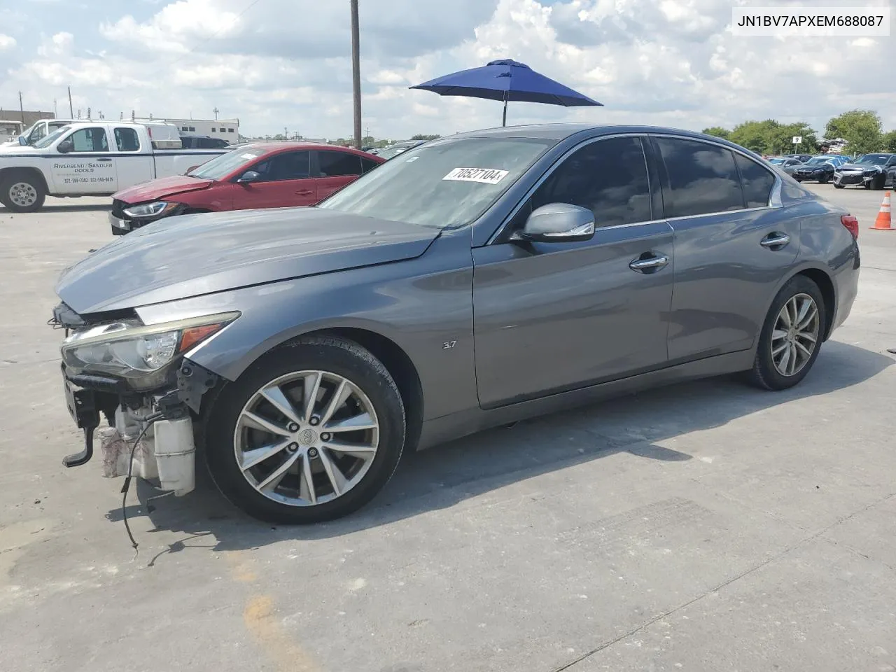 2014 Infiniti Q50 Base VIN: JN1BV7APXEM688087 Lot: 70527104