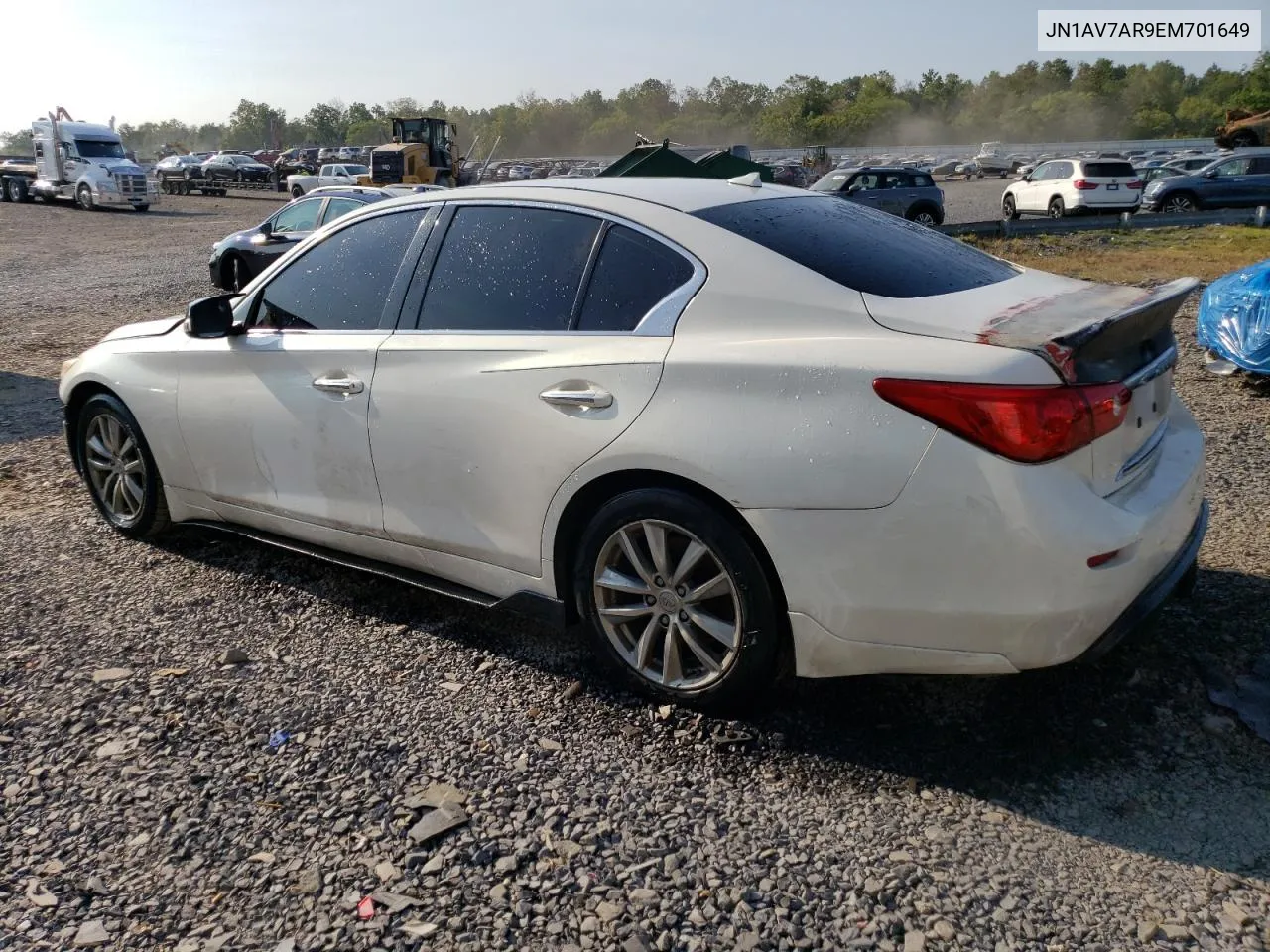 2014 Infiniti Q50 Hybrid Premium VIN: JN1AV7AR9EM701649 Lot: 70571024