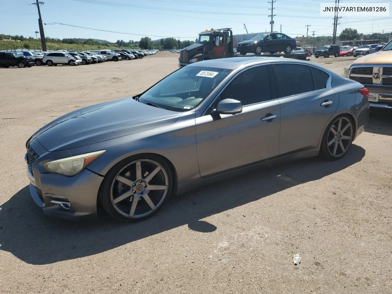 2014 Infiniti Q50 Base VIN: JN1BV7AR1EM681286 Lot: 70572494