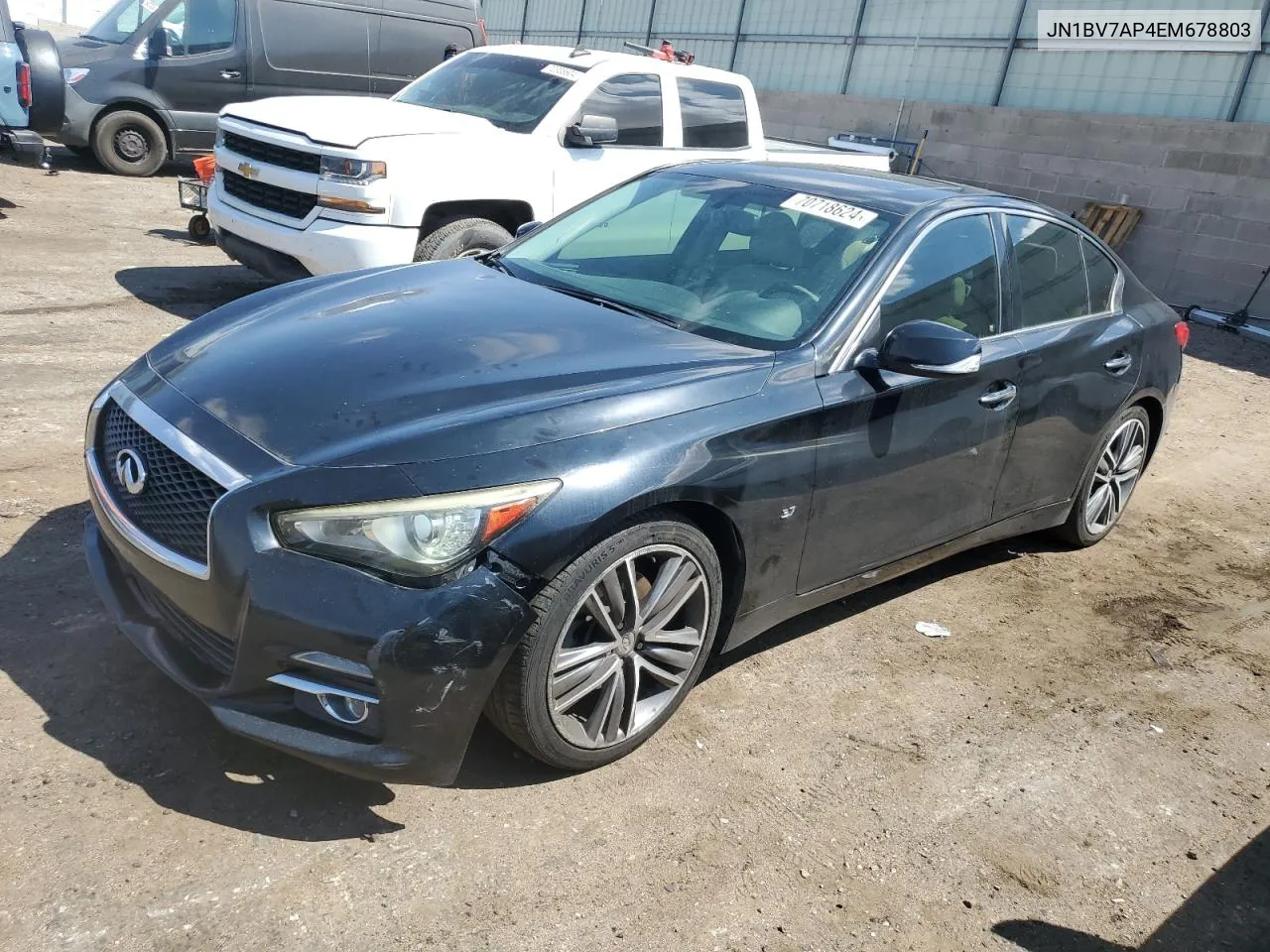 2014 Infiniti Q50 Base VIN: JN1BV7AP4EM678803 Lot: 70718624