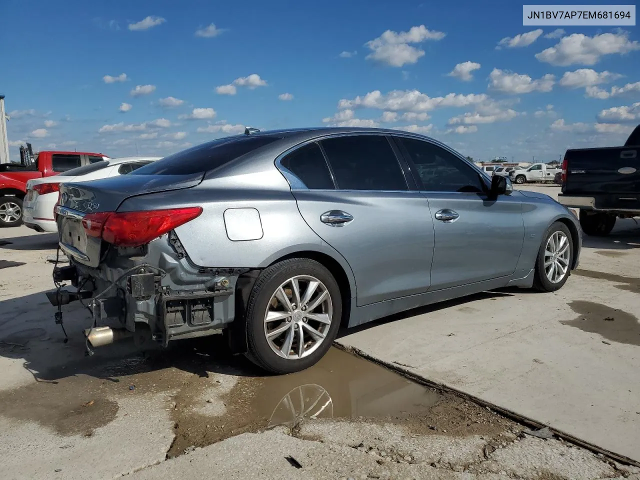 2014 Infiniti Q50 Base VIN: JN1BV7AP7EM681694 Lot: 70849604