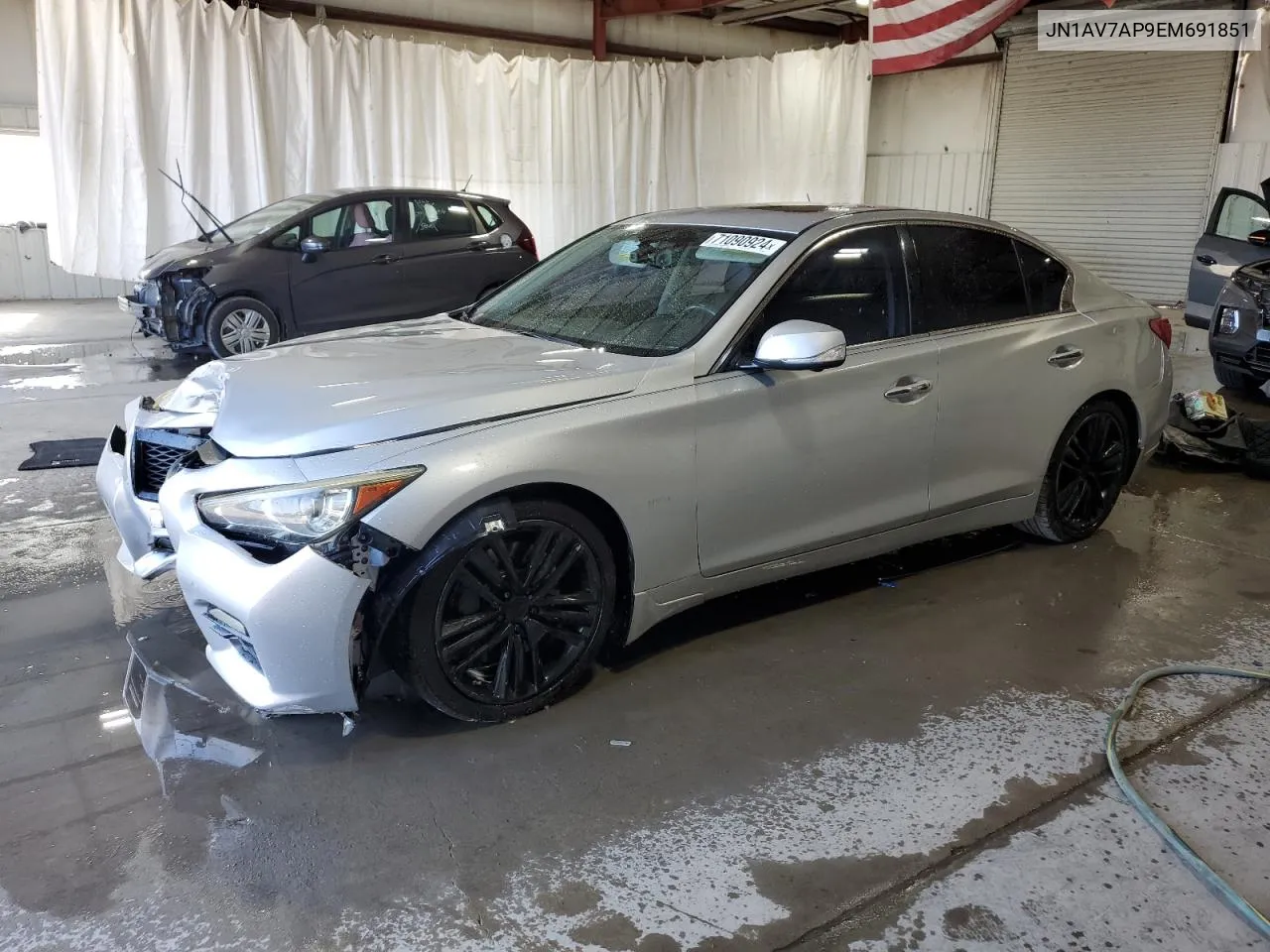 2014 Infiniti Q50 Hybrid Premium VIN: JN1AV7AP9EM691851 Lot: 71090924