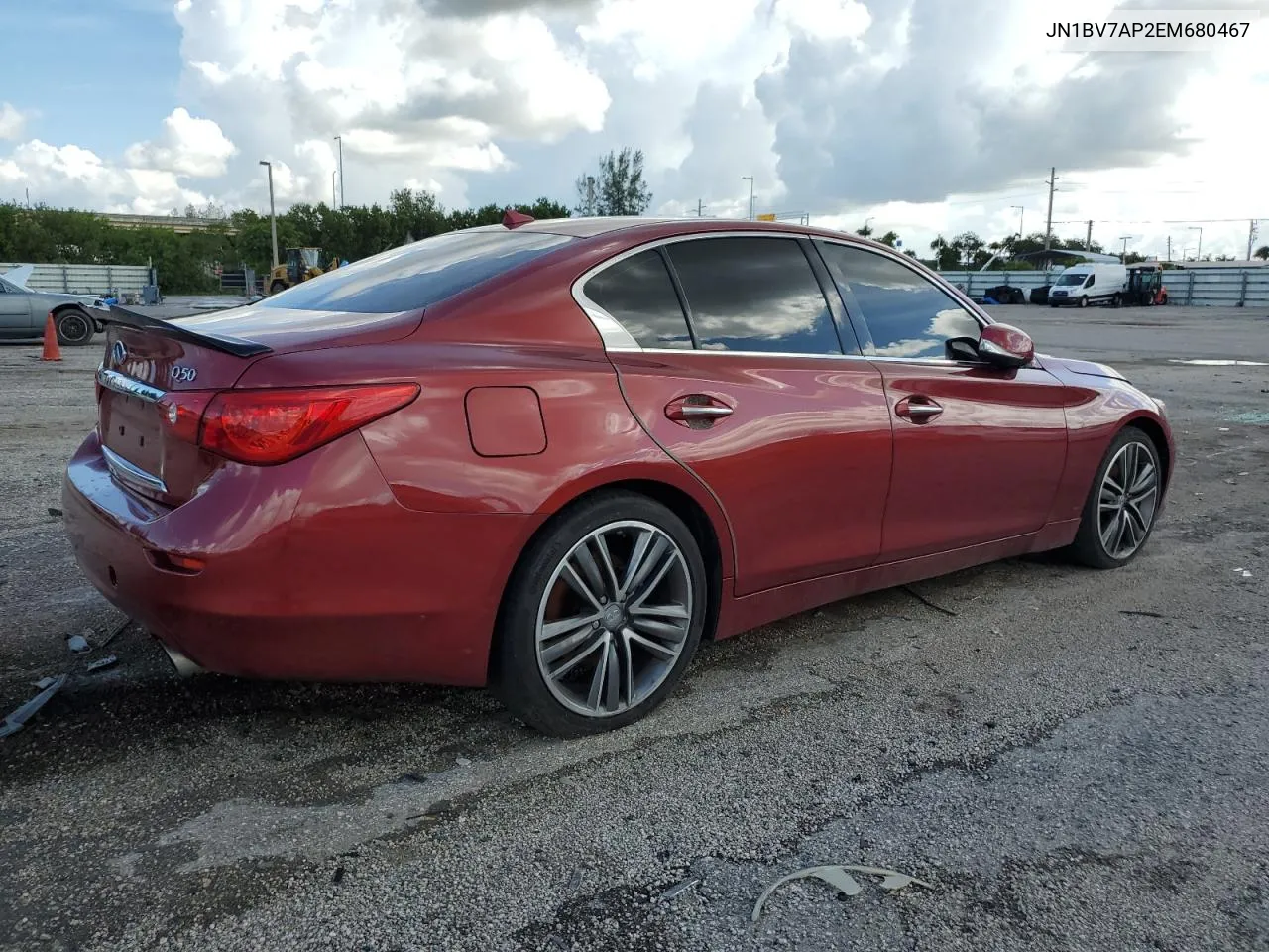 2014 Infiniti Q50 Base VIN: JN1BV7AP2EM680467 Lot: 71181934