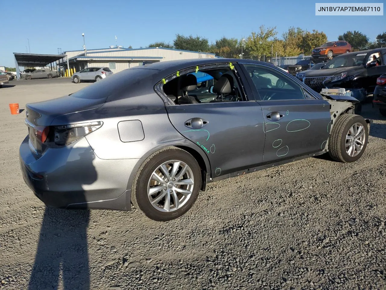 JN1BV7AP7EM687110 2014 Infiniti Q50 Base