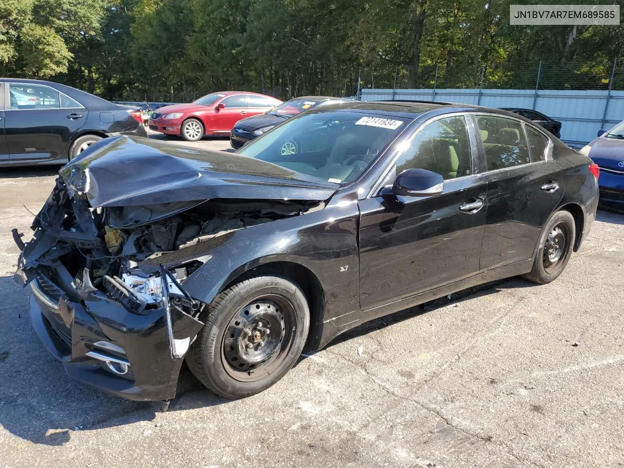 2014 Infiniti Q50 Base VIN: JN1BV7AR7EM689585 Lot: 72141934