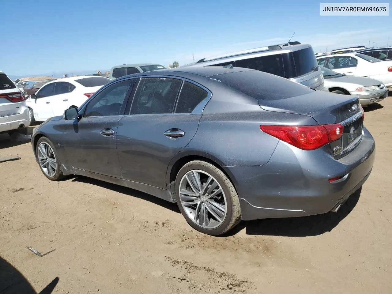 2014 Infiniti Q50 Base VIN: JN1BV7AR0EM694675 Lot: 72158684