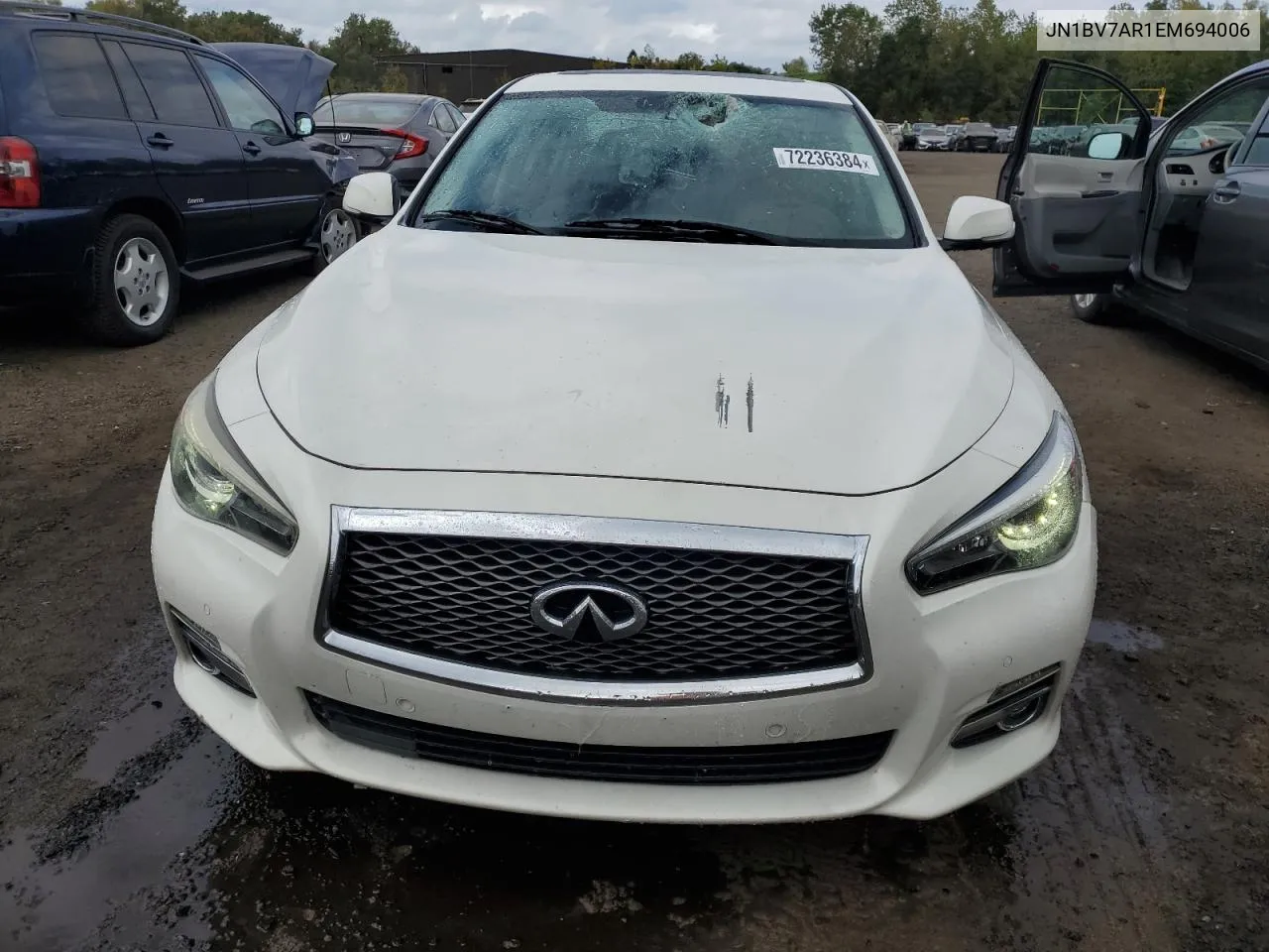 2014 Infiniti Q50 Base VIN: JN1BV7AR1EM694006 Lot: 72236384