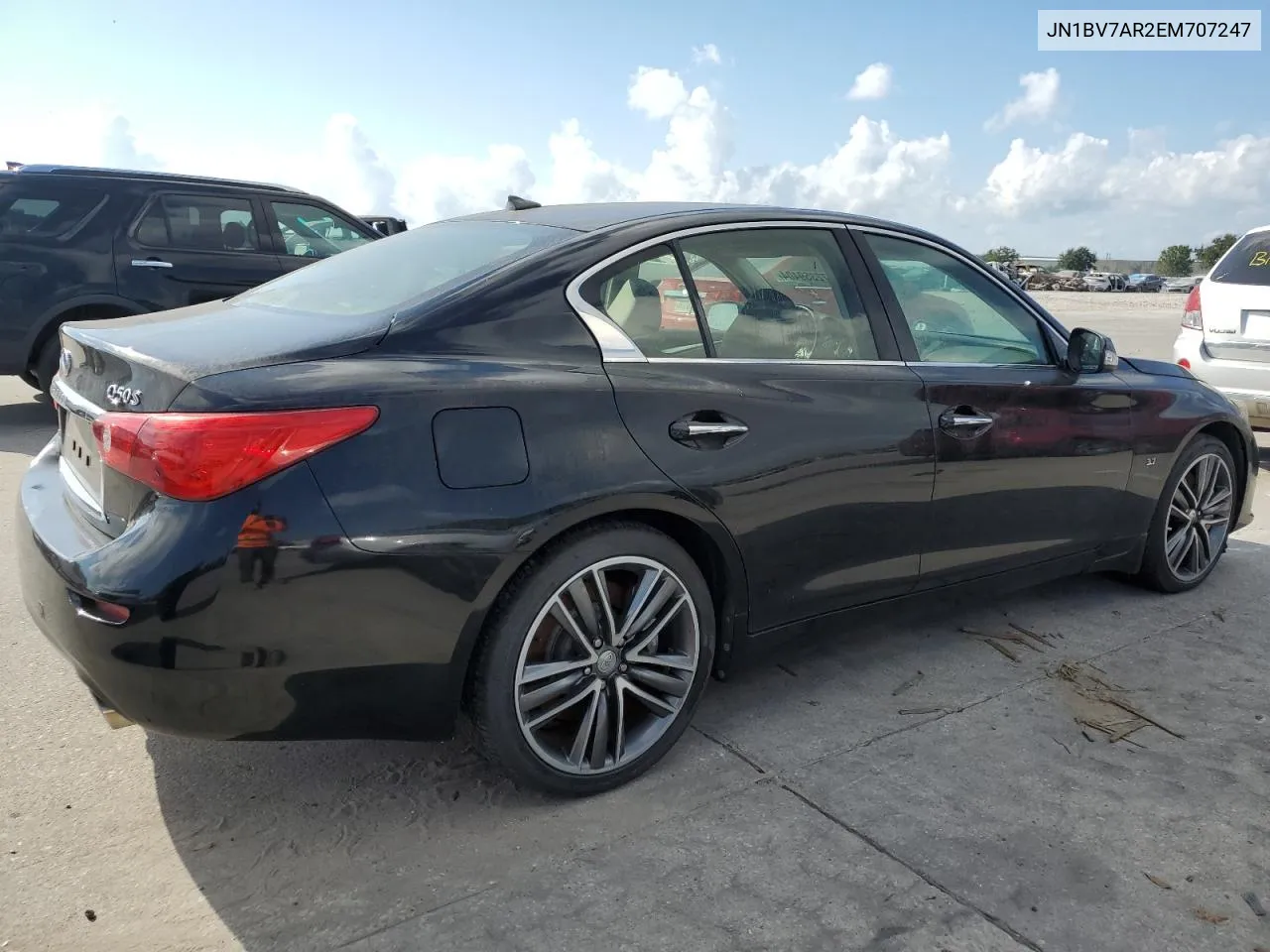 2014 Infiniti Q50 Base VIN: JN1BV7AR2EM707247 Lot: 72359404