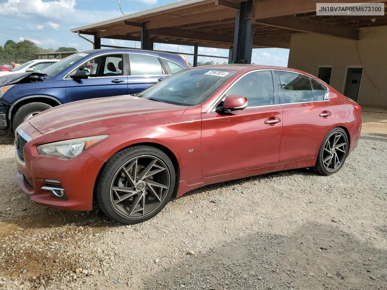 2014 Infiniti Q50 Base VIN: JN1BV7AP0EM673100 Lot: 72997824