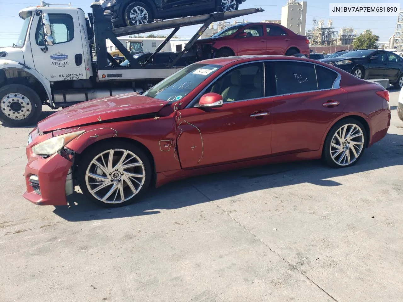 JN1BV7AP7EM681890 2014 Infiniti Q50 Base