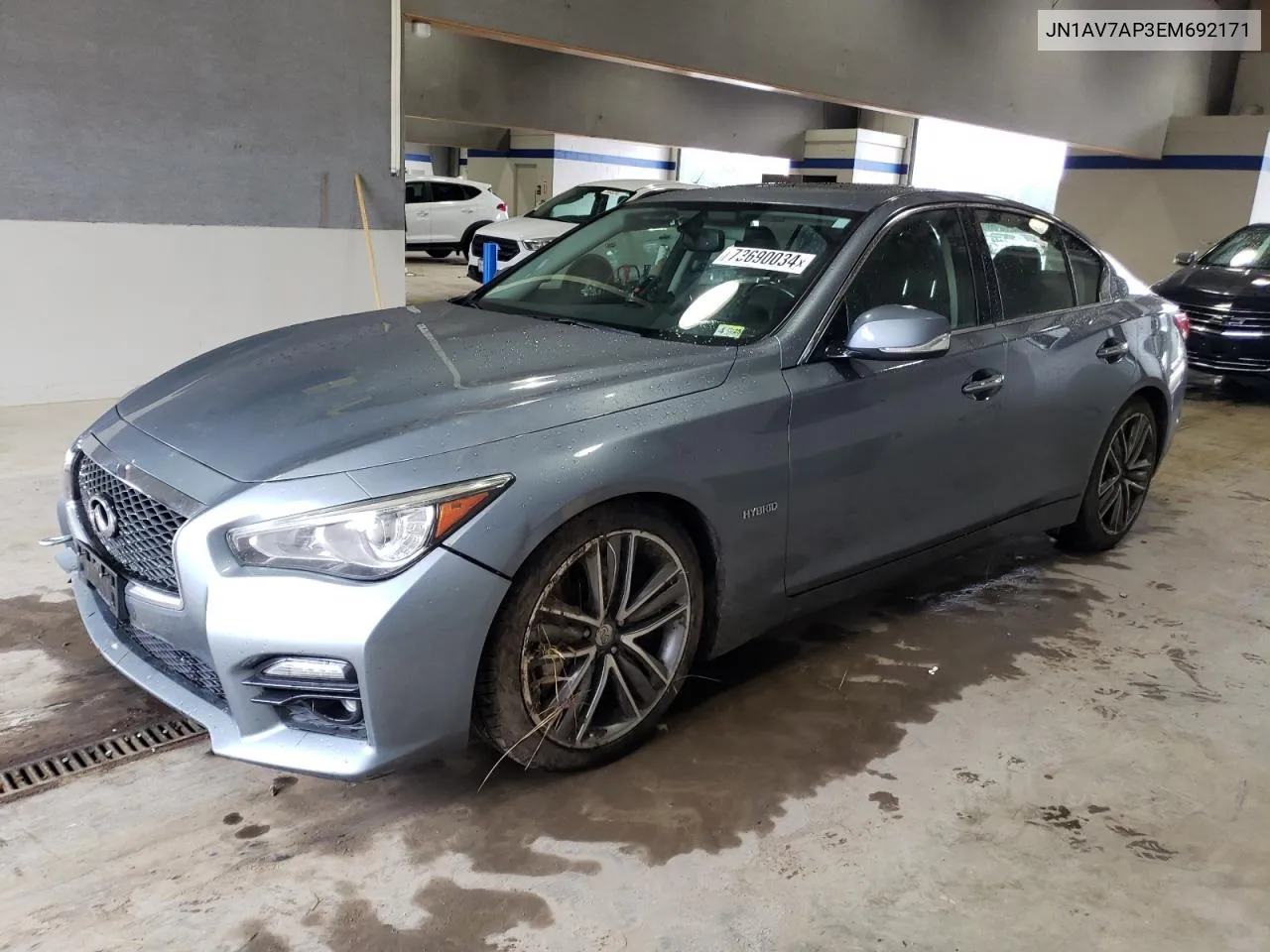 2014 Infiniti Q50 Hybrid Premium VIN: JN1AV7AP3EM692171 Lot: 73690034