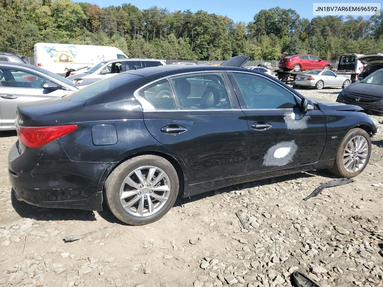 2014 Infiniti Q50 Base VIN: JN1BV7AR6EM696592 Lot: 73911814