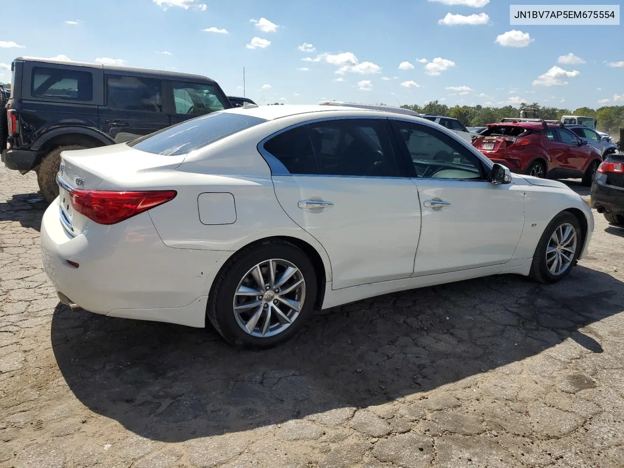 2014 Infiniti Q50 Base VIN: JN1BV7AP5EM675554 Lot: 74000644