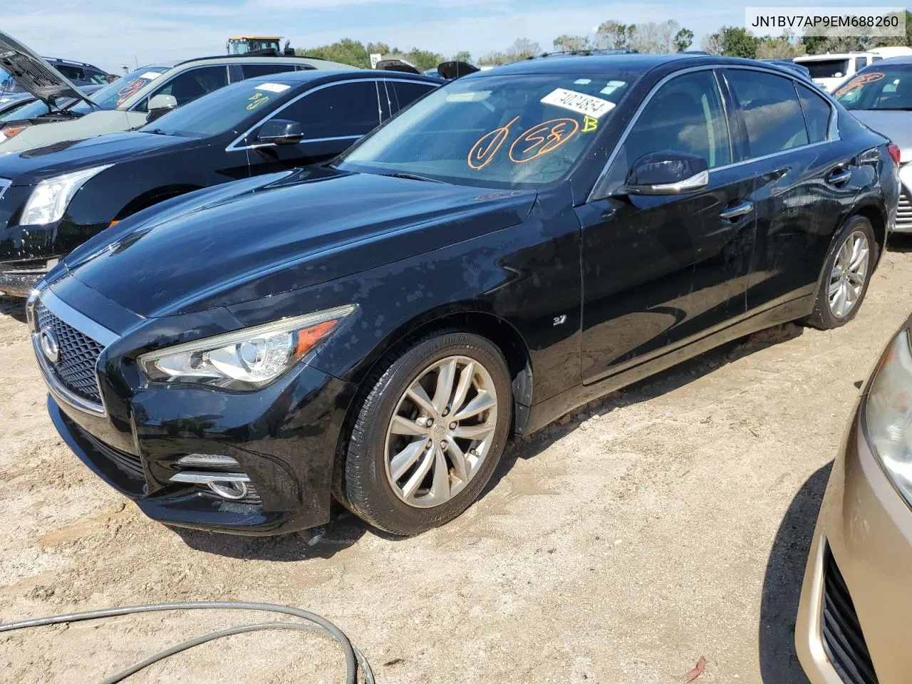 2014 Infiniti Q50 Base VIN: JN1BV7AP9EM688260 Lot: 74024854