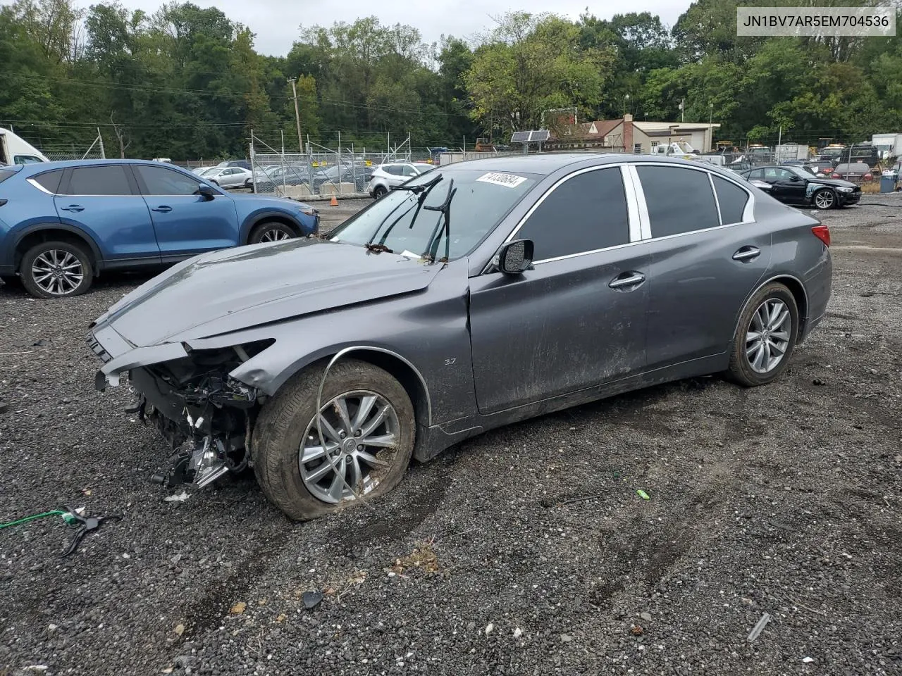 2014 Infiniti Q50 Base VIN: JN1BV7AR5EM704536 Lot: 74130684