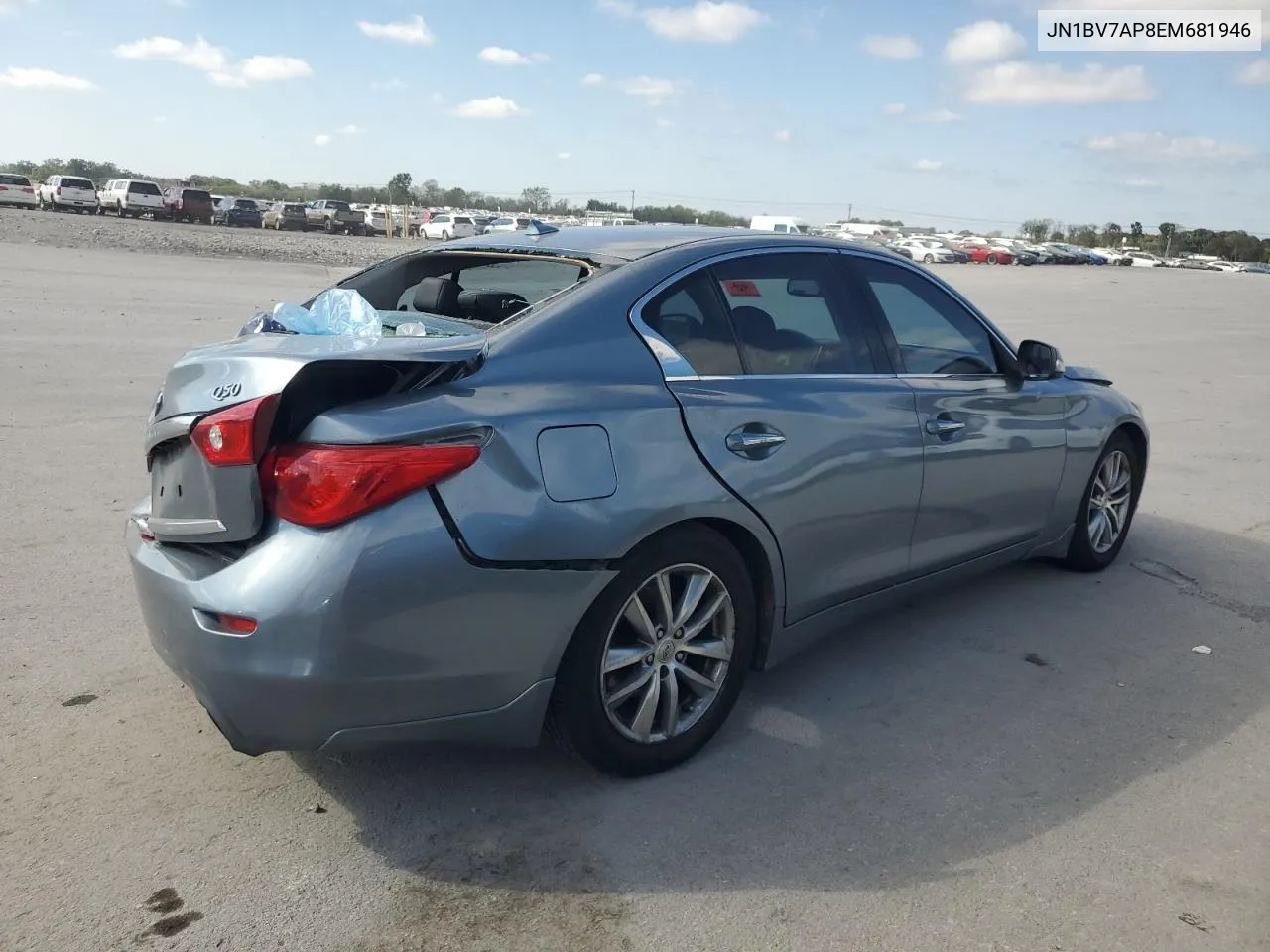 2014 Infiniti Q50 Base VIN: JN1BV7AP8EM681946 Lot: 74391704