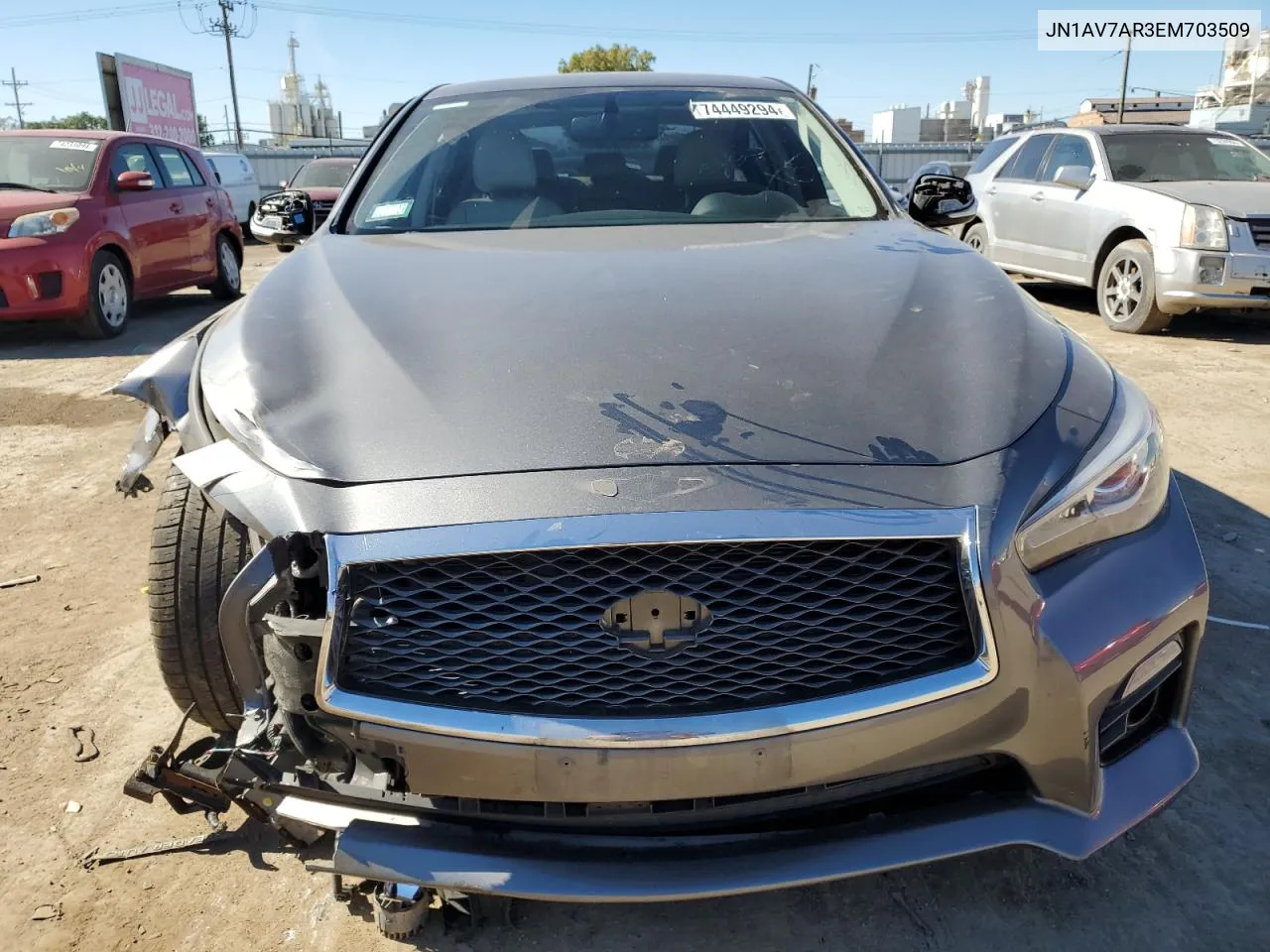 2014 Infiniti Q50 Hybrid Premium VIN: JN1AV7AR3EM703509 Lot: 74449294