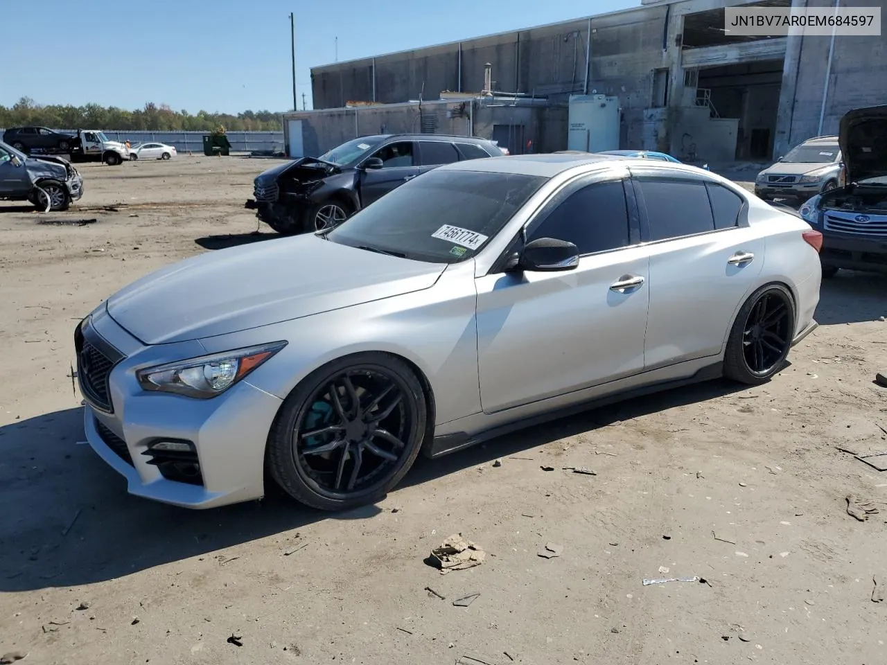 2014 Infiniti Q50 Base VIN: JN1BV7AR0EM684597 Lot: 74561774