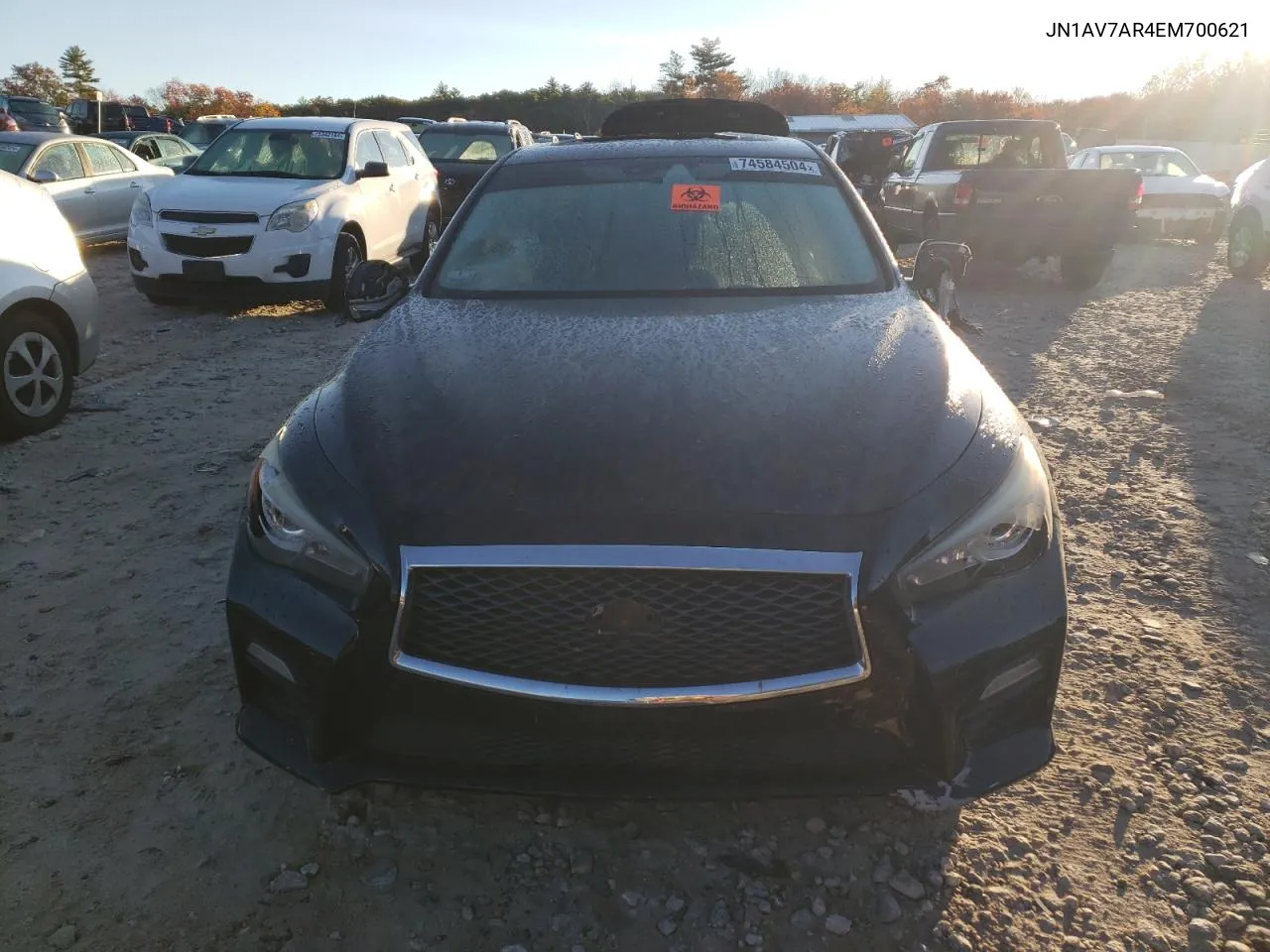 2014 Infiniti Q50 Hybrid Premium VIN: JN1AV7AR4EM700621 Lot: 74584504