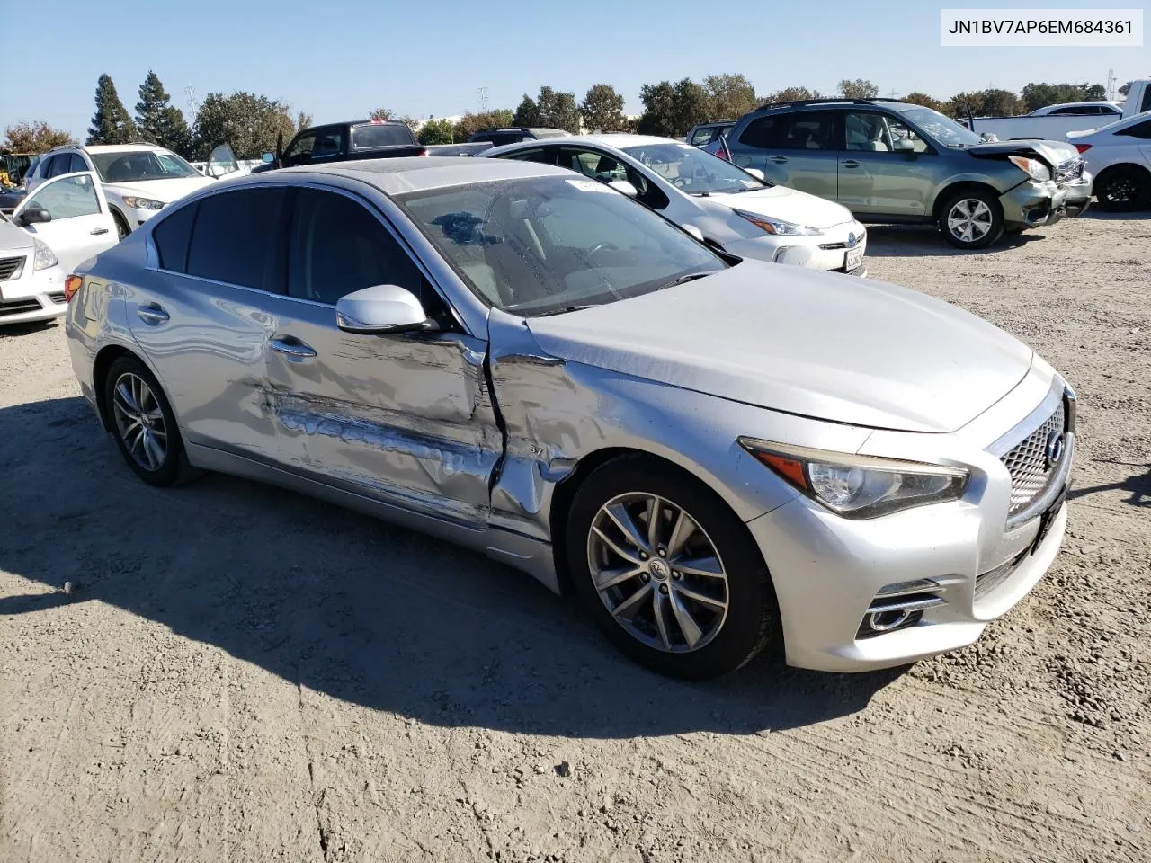 2014 Infiniti Q50 Base VIN: JN1BV7AP6EM684361 Lot: 74757074