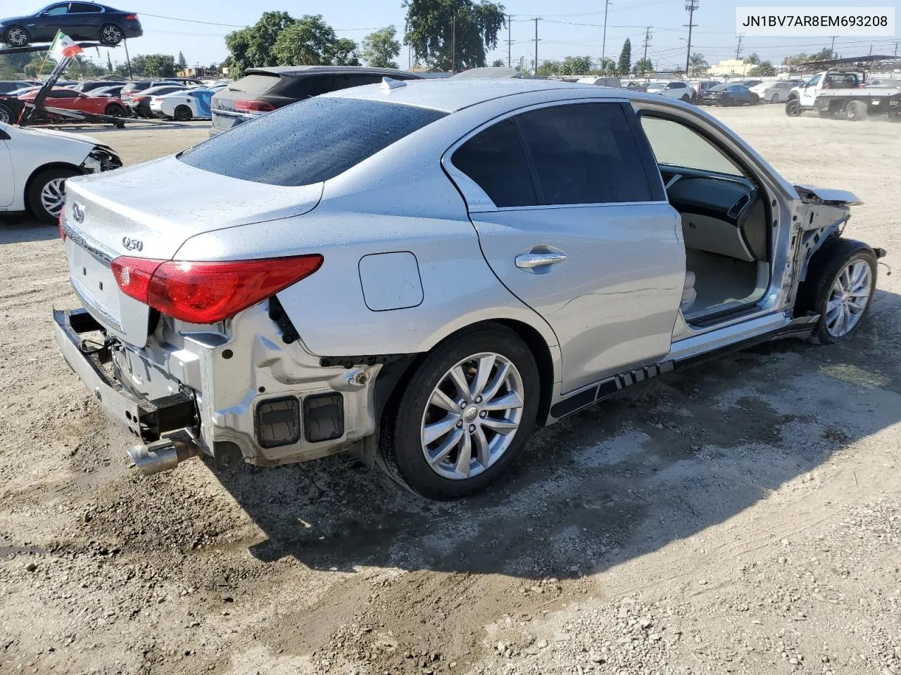 2014 Infiniti Q50 Base VIN: JN1BV7AR8EM693208 Lot: 75000534