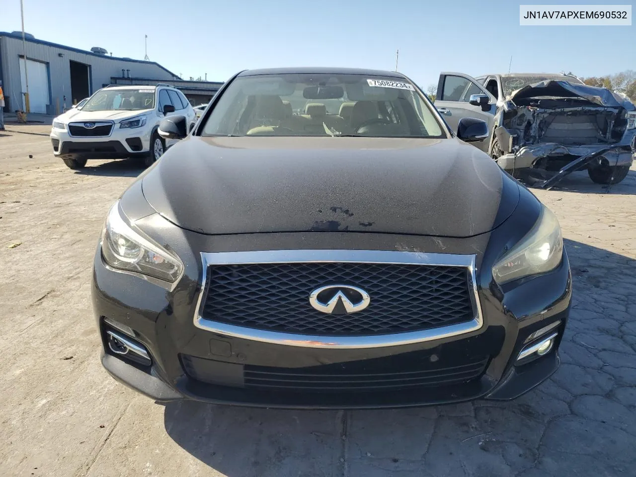 2014 Infiniti Q50 Hybrid Premium VIN: JN1AV7APXEM690532 Lot: 75082234