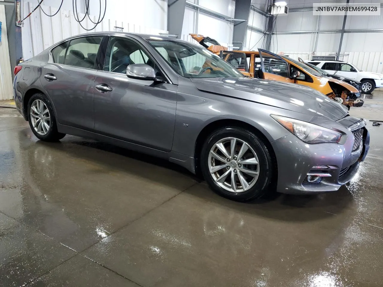 2014 Infiniti Q50 Base VIN: JN1BV7AR8EM699428 Lot: 75087614