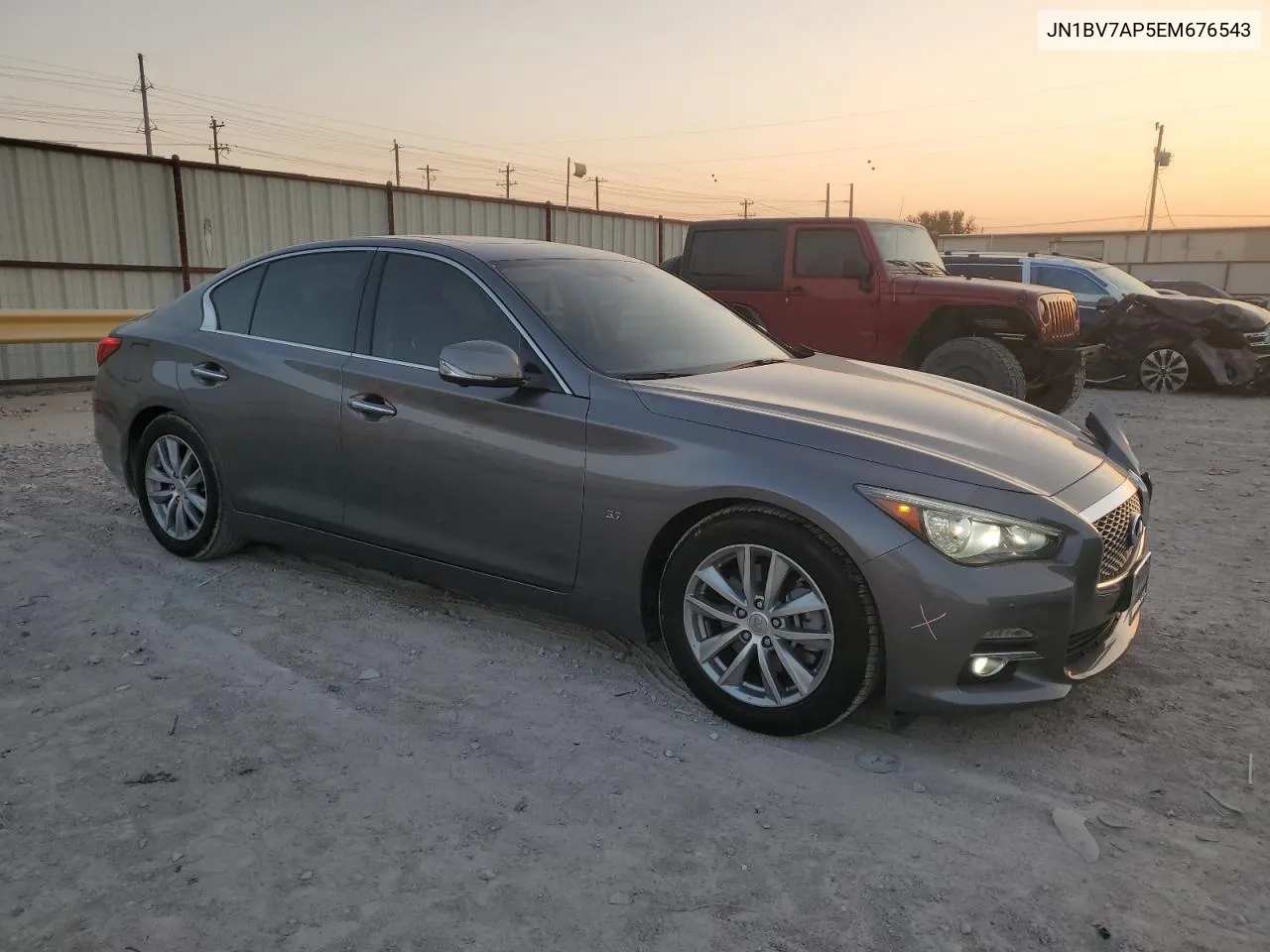 2014 Infiniti Q50 Base VIN: JN1BV7AP5EM676543 Lot: 75229324