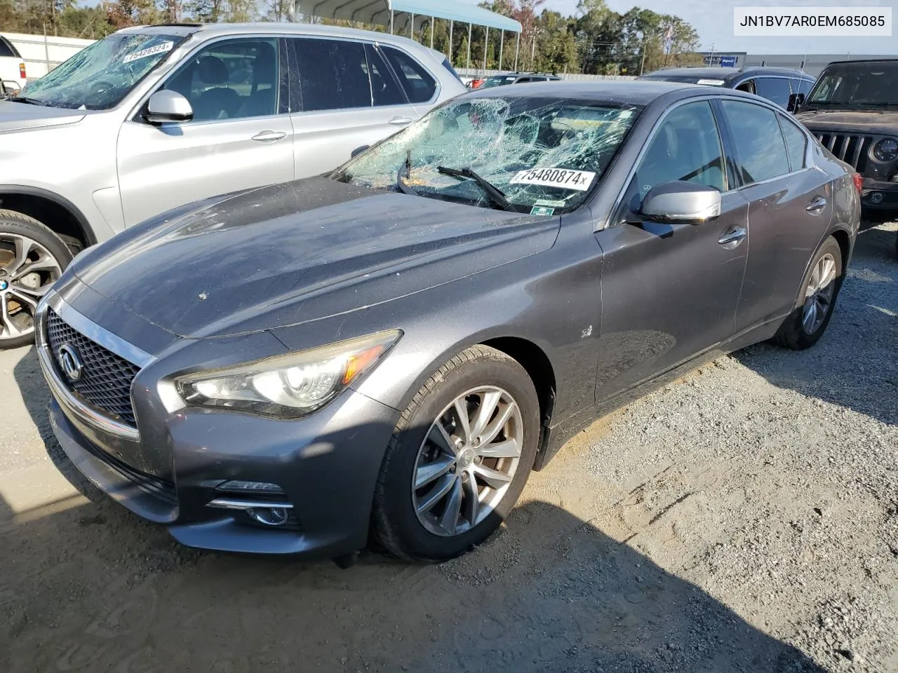 2014 Infiniti Q50 Base VIN: JN1BV7AR0EM685085 Lot: 75480874