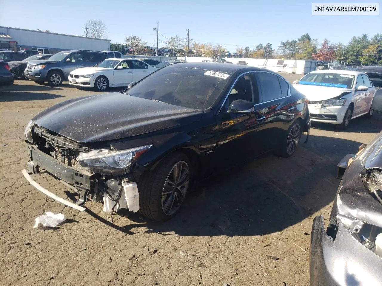 2014 Infiniti Q50 Hybrid Premium VIN: JN1AV7AR5EM700109 Lot: 75661324