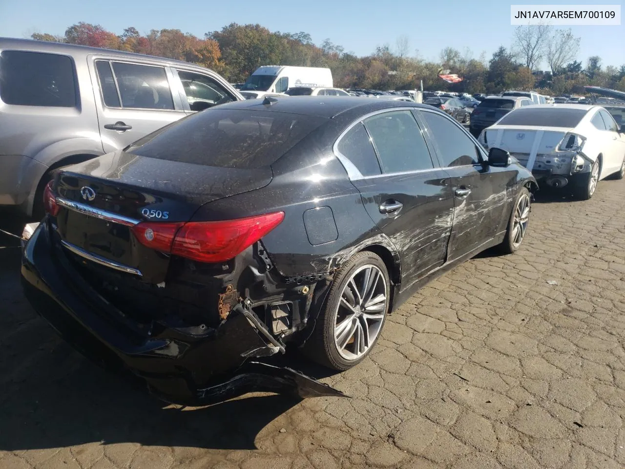 2014 Infiniti Q50 Hybrid Premium VIN: JN1AV7AR5EM700109 Lot: 75661324