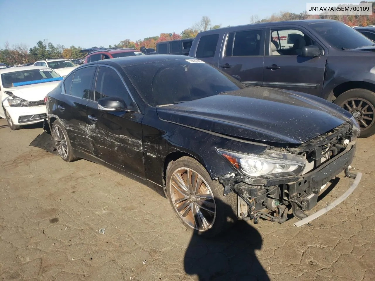 2014 Infiniti Q50 Hybrid Premium VIN: JN1AV7AR5EM700109 Lot: 75661324