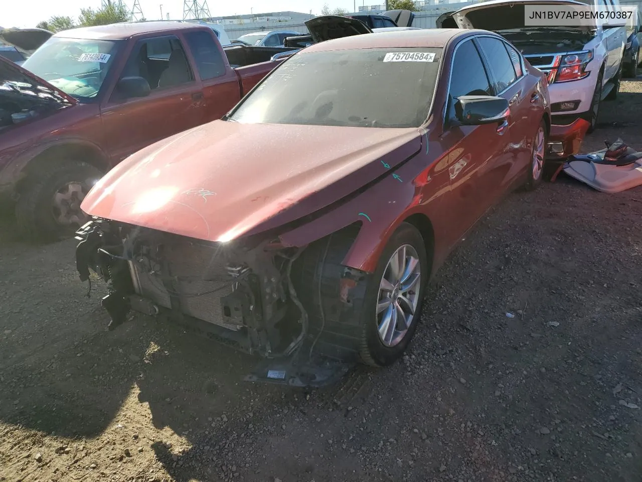 JN1BV7AP9EM670387 2014 Infiniti Q50 Base