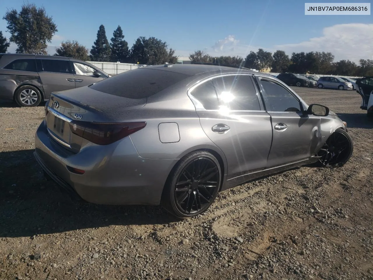 2014 Infiniti Q50 Base VIN: JN1BV7AP0EM686316 Lot: 75874044