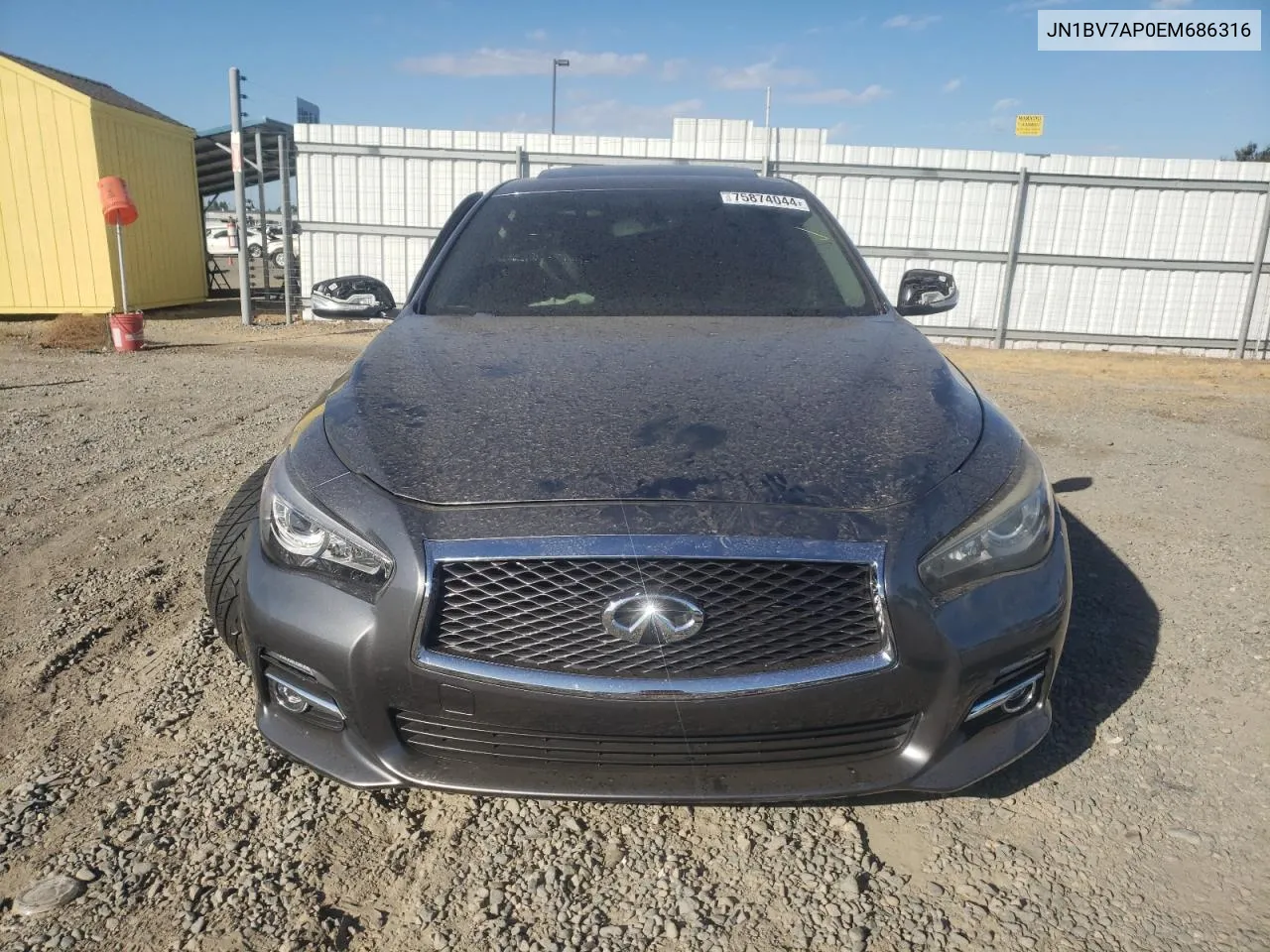 2014 Infiniti Q50 Base VIN: JN1BV7AP0EM686316 Lot: 75874044