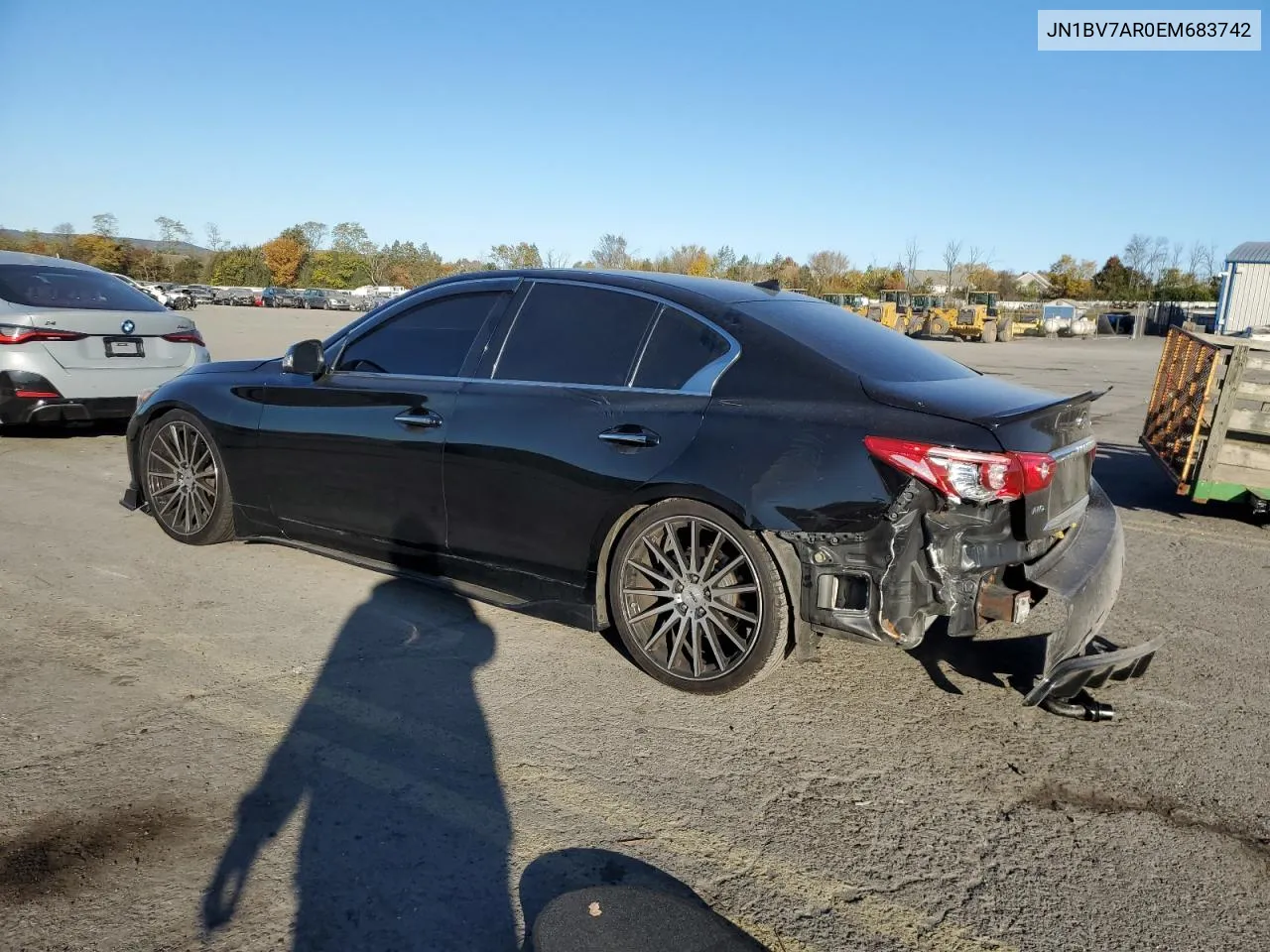 2014 Infiniti Q50 Base VIN: JN1BV7AR0EM683742 Lot: 75970684