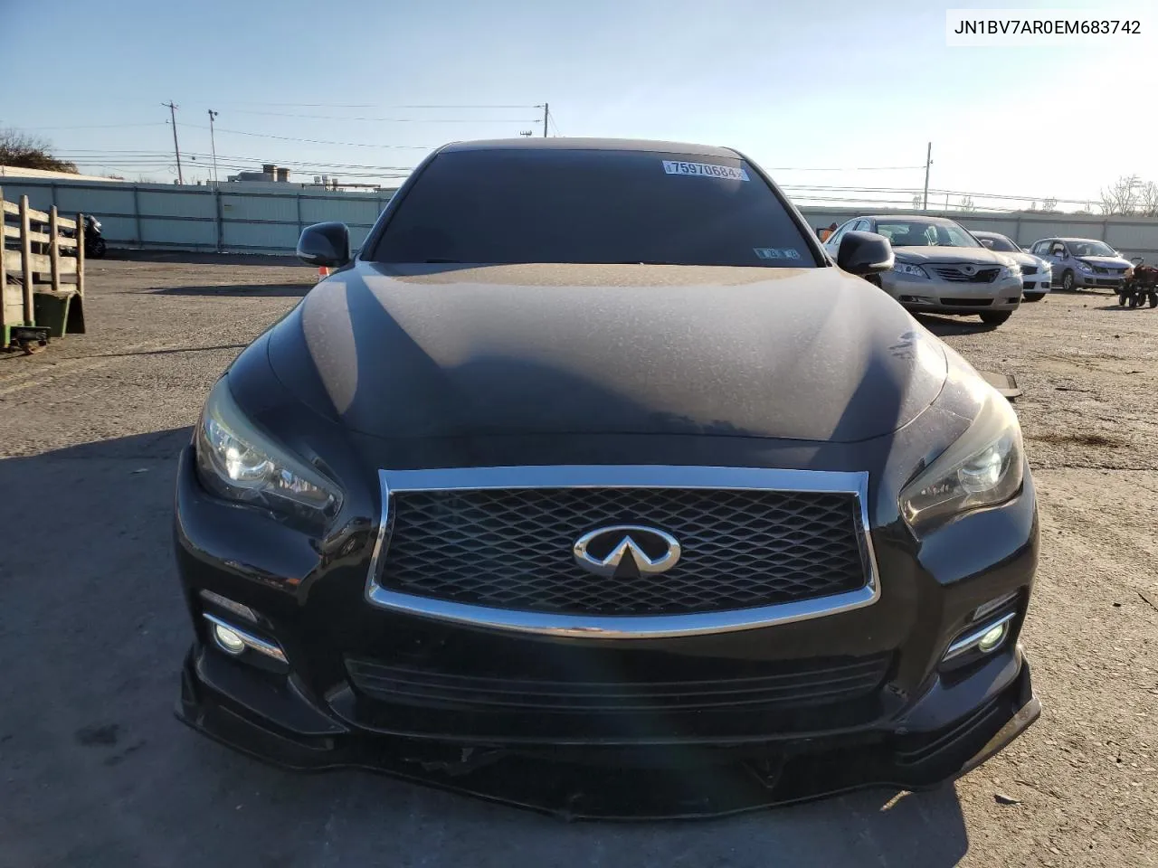 2014 Infiniti Q50 Base VIN: JN1BV7AR0EM683742 Lot: 75970684