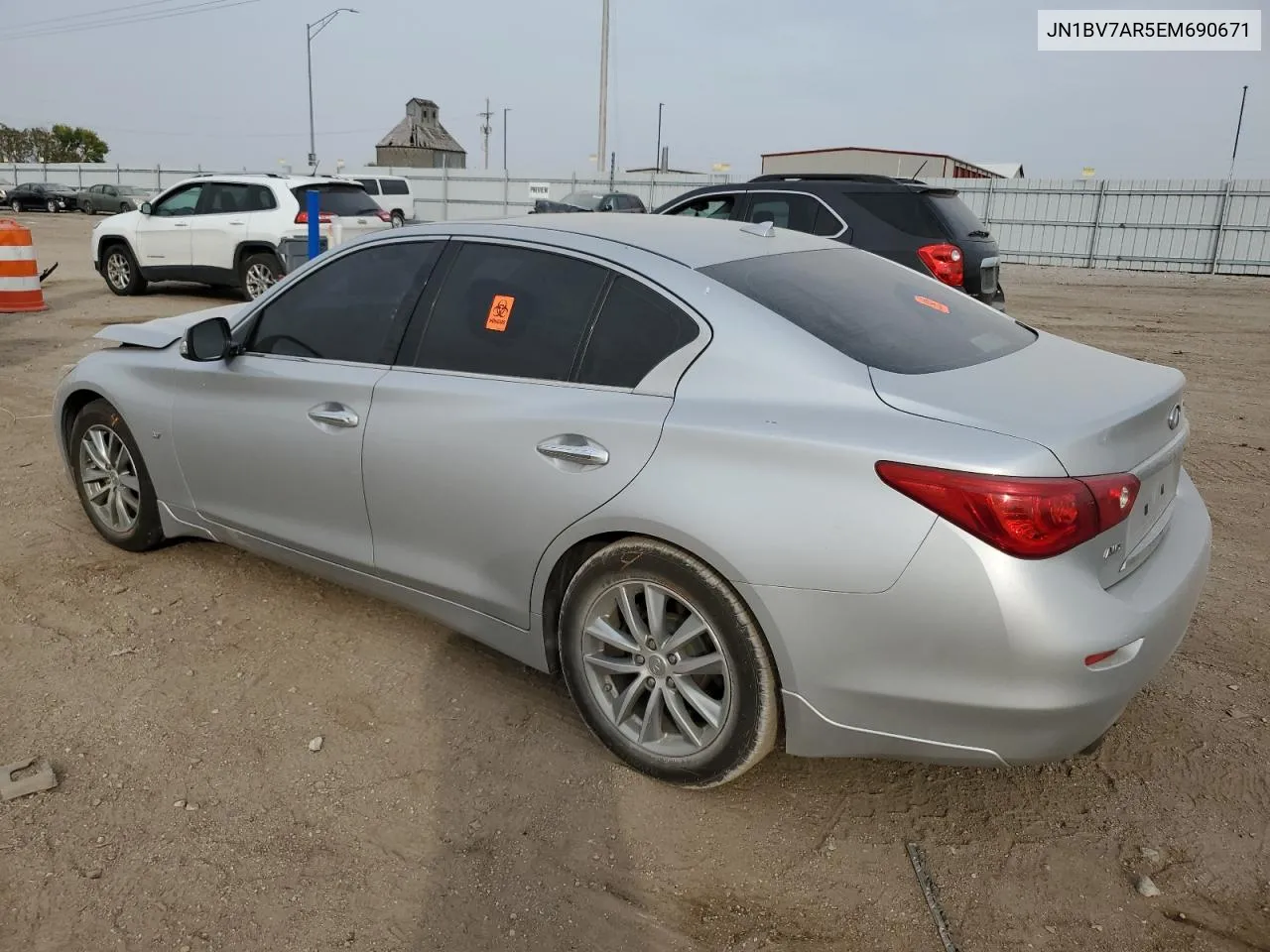 2014 Infiniti Q50 Base VIN: JN1BV7AR5EM690671 Lot: 76029624