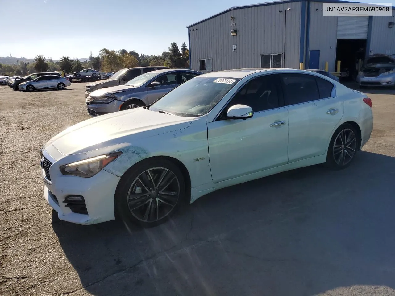 JN1AV7AP3EM690968 2014 Infiniti Q50 Hybrid Premium