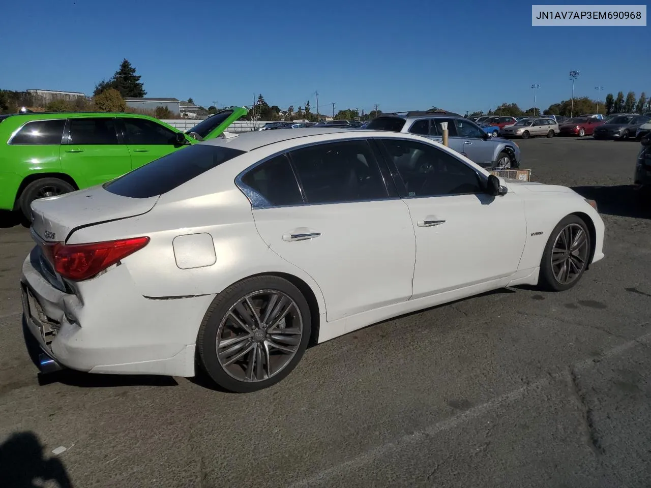 JN1AV7AP3EM690968 2014 Infiniti Q50 Hybrid Premium