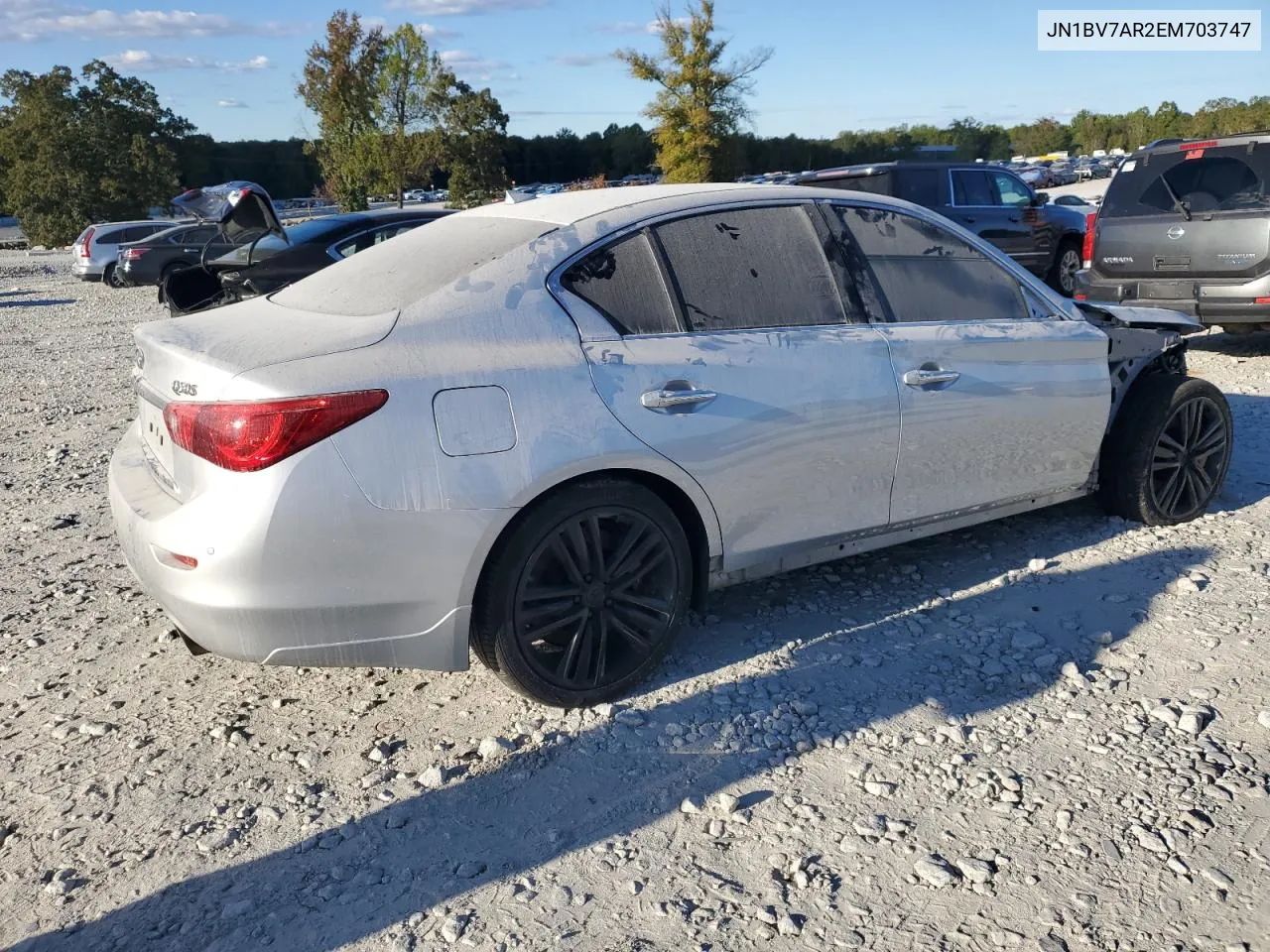 2014 Infiniti Q50 Base VIN: JN1BV7AR2EM703747 Lot: 76366694