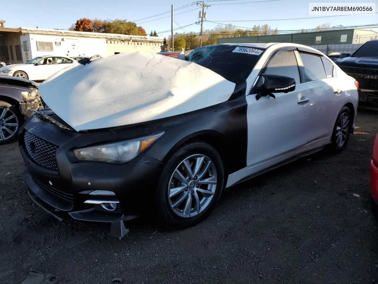 2014 Infiniti Q50 Base VIN: JN1BV7AR8EM690566 Lot: 76562064