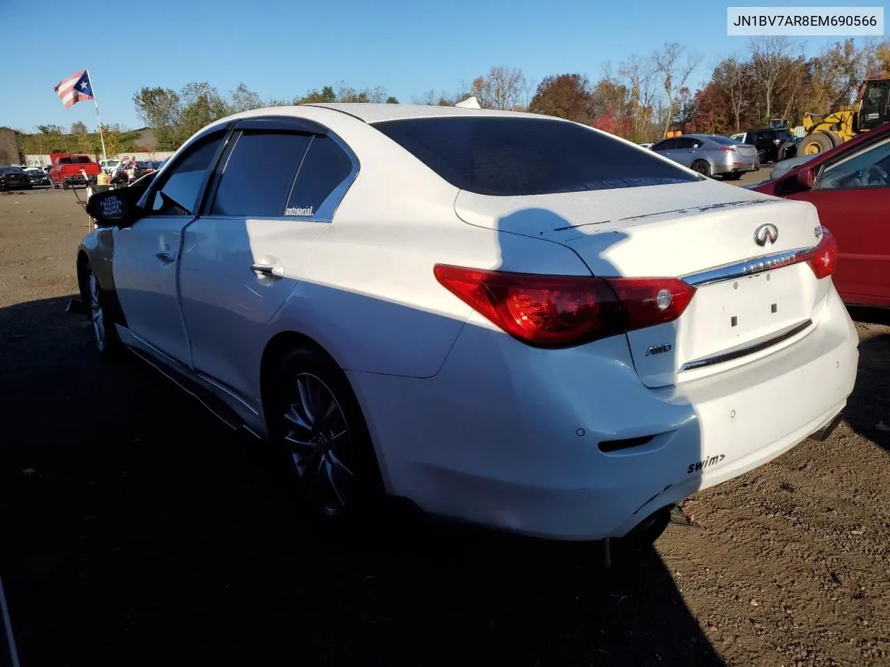 2014 Infiniti Q50 Base VIN: JN1BV7AR8EM690566 Lot: 76562064