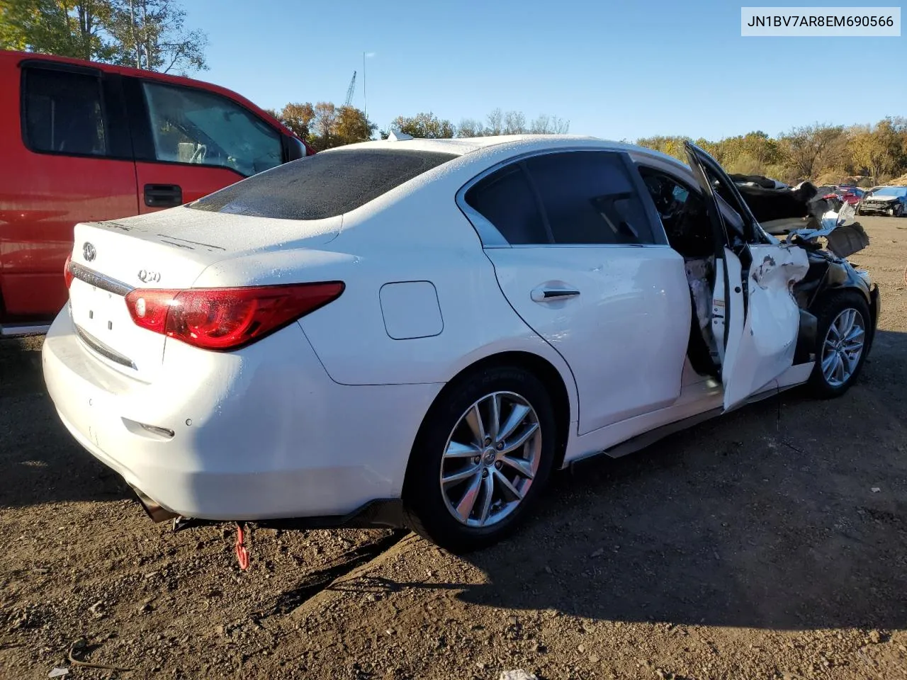 2014 Infiniti Q50 Base VIN: JN1BV7AR8EM690566 Lot: 76562064